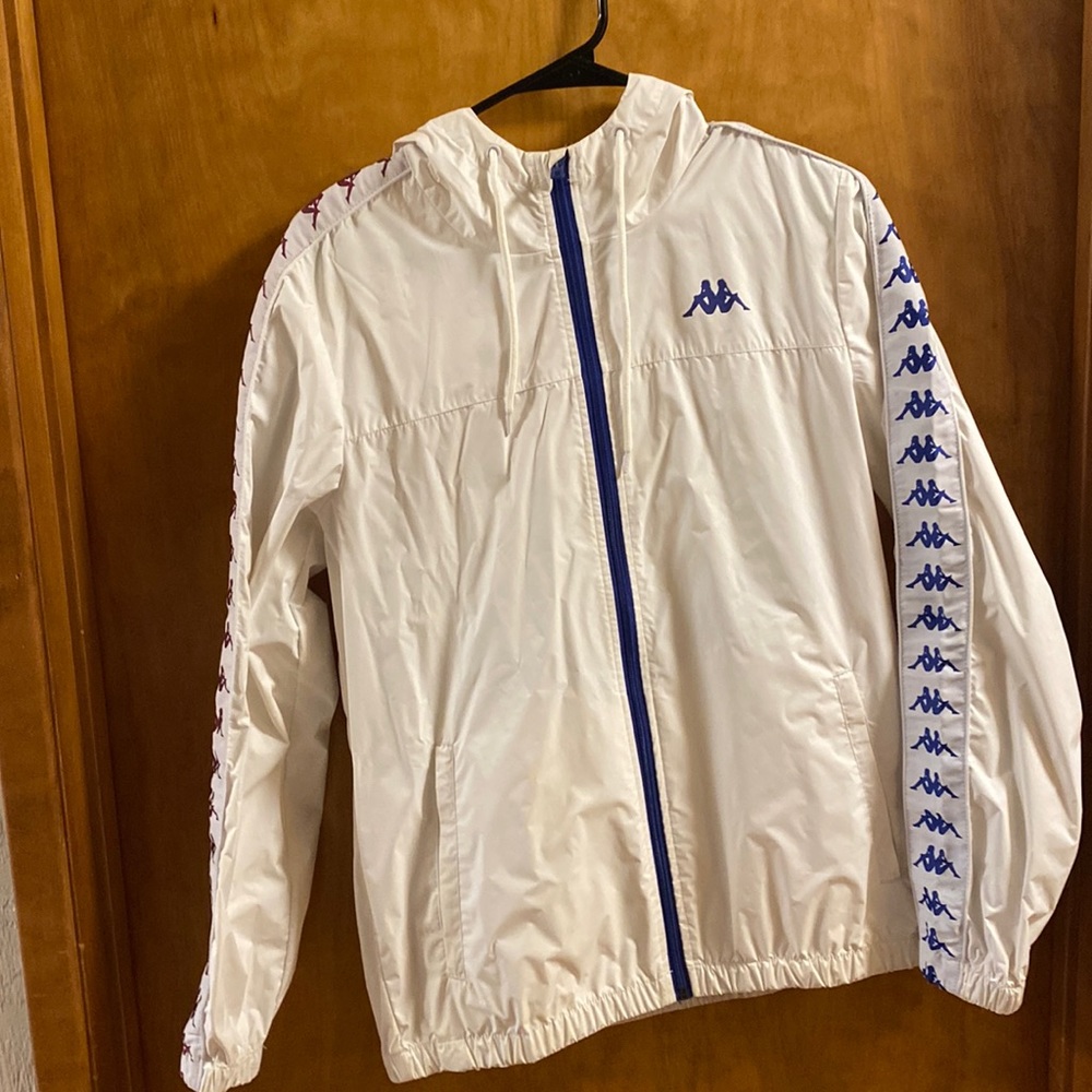 White Kappa Windbreaker Men’s Small